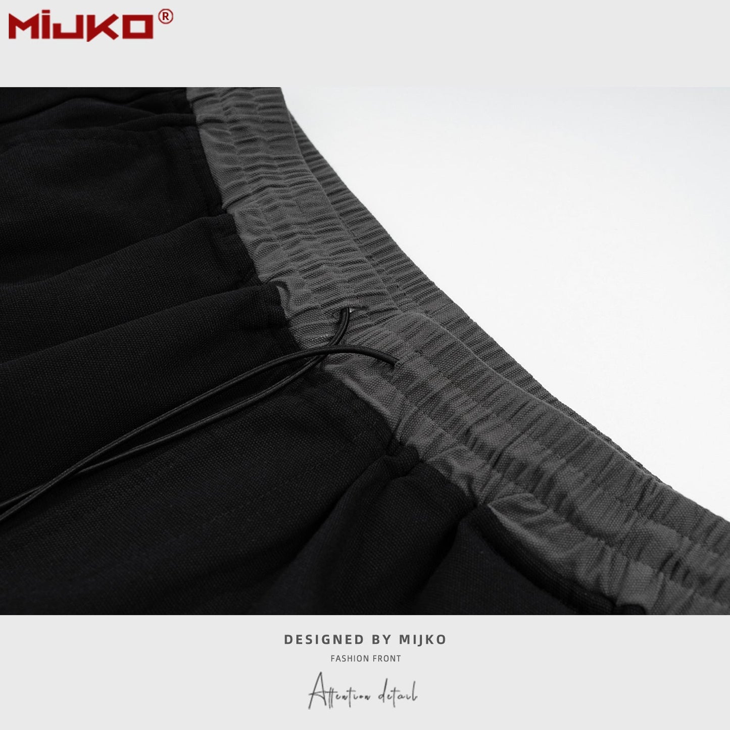 MIJKO Mens Shorts Drawstring Casual Unisex Shorts