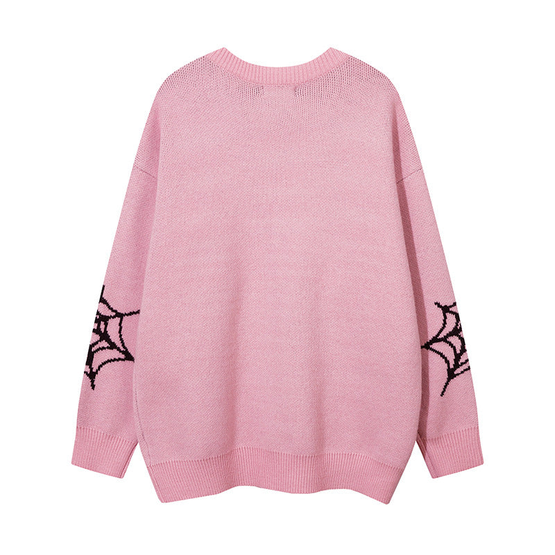 Women Sweater Spider Jacquard Sweater Sweater