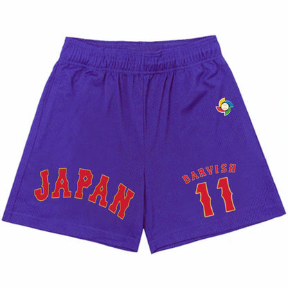MLB Shorts WBC Otani Shohei No. 16 Ball Shirt Shorts Men's Summer Beach Pants Sports