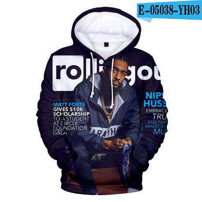 Nipsey Hussle Hoodie Digital 3D Printing