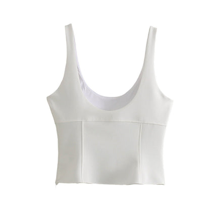Women Tops Summer Bow Top Backless Sexy Vest