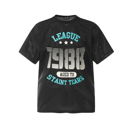 Unisex T-Shirts Vintage Saint Michael Loose Mesh T-Shirt
