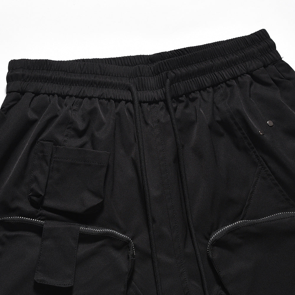 Men Shorts Multi-Pocket Workwear Shorts Loose Sports