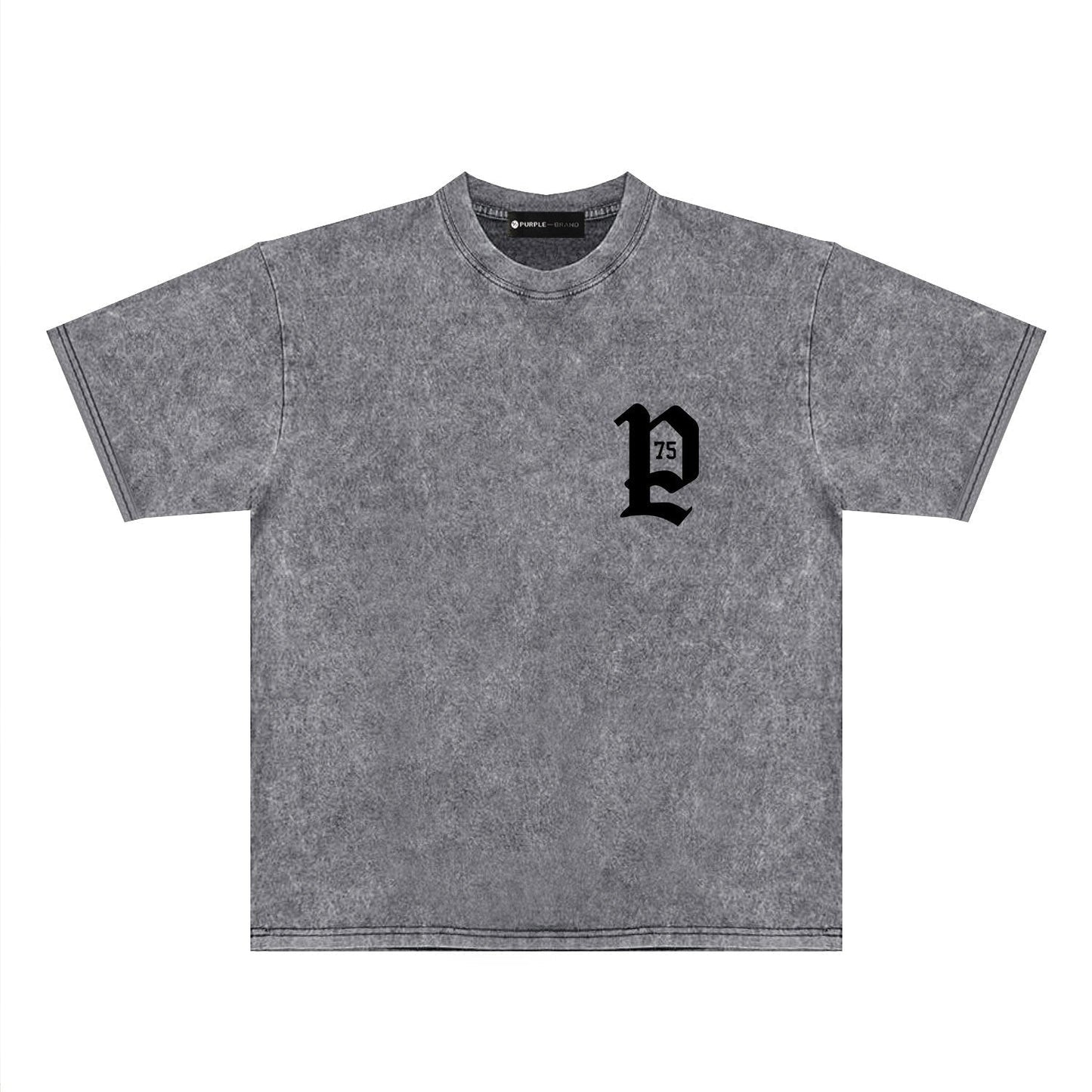 Purple Brand Distressed T Shirts Short Sleeve