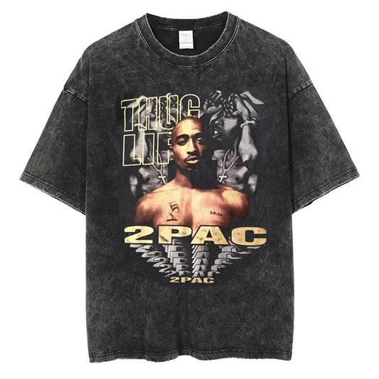 T-shirts Quality Cotton Vintage T shirt Y2K Haraju