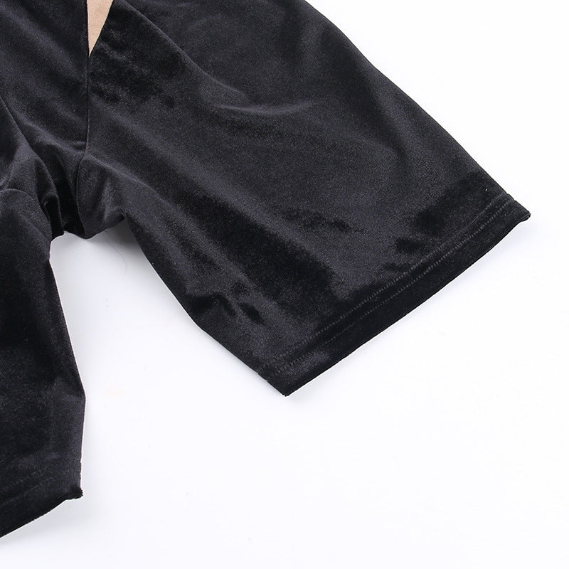 Women Tops Slim Fit One-Piece Shorts Spring