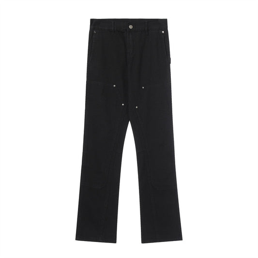 Men Jeans Personal Leisure Multi-Pocket Workwear