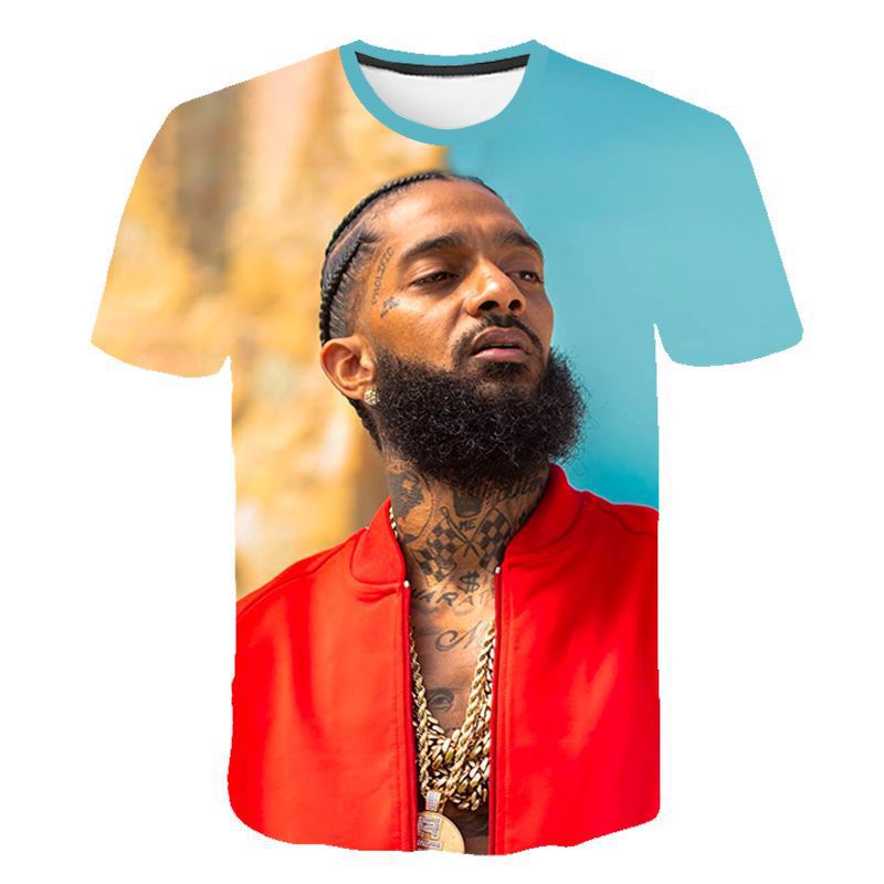 Nipsey Hussle T Shirts 3D Digital Printing Words