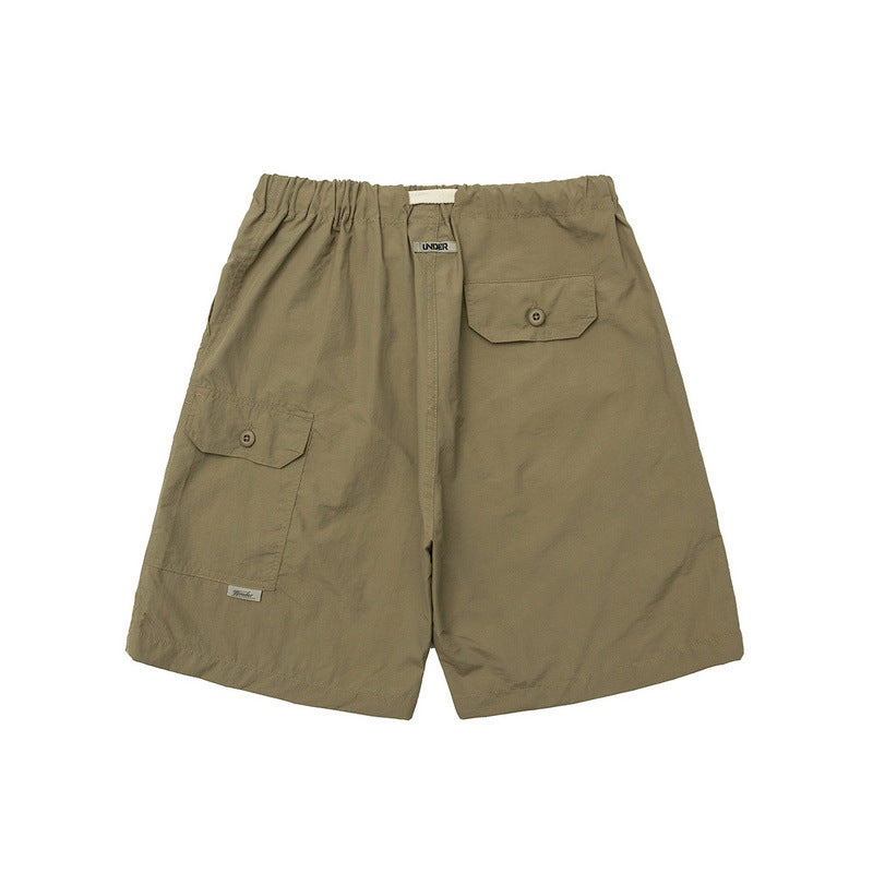 Men Shorts Cityboy Solid Color Summer Five-Minute Pants Shorts