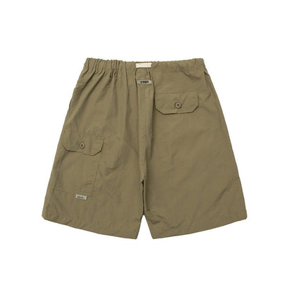 Men Shorts Cityboy Solid Color Summer Five-Minute Pants Shorts