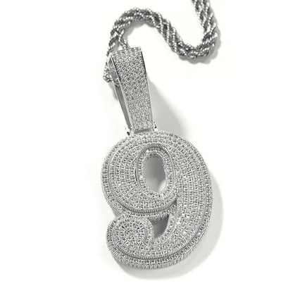 Jewelry Necklace Hip Hop Copper Diamond Pendant Birthday Gift Word Up St. Valentine's Jesus Pieces
