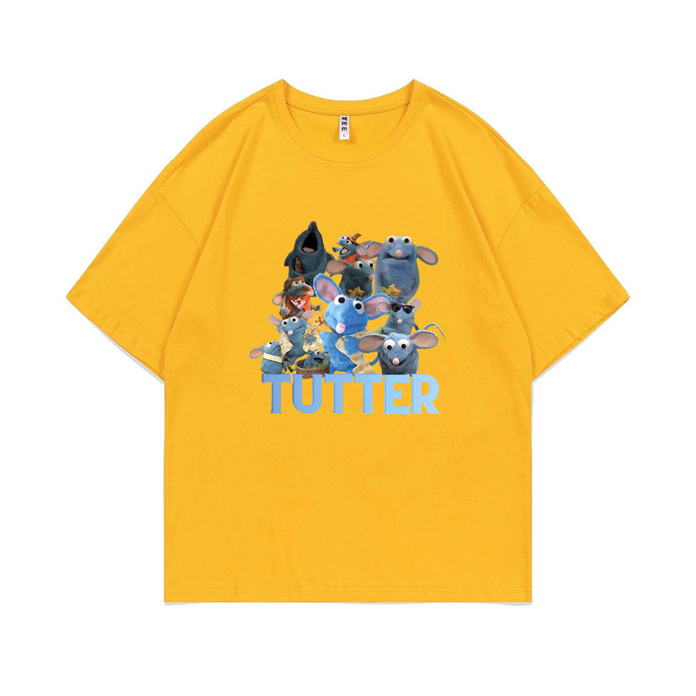 Tutter Rat Meme T-shirt Funny Mouse Print T Shirts