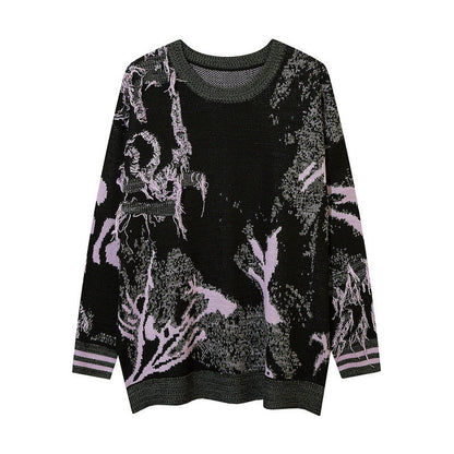 Women Sweater Irregular Sweater Loose Sweater