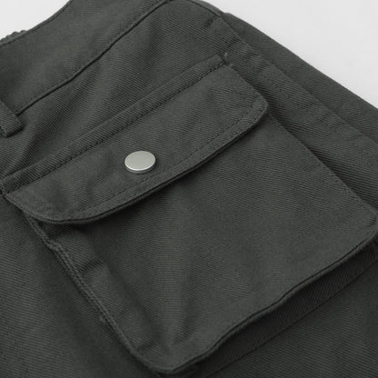 Men Shorts Loose Casual Straight-Leg Multi-Pocket Jeans