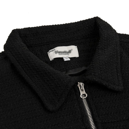 Men Jacket Coat Spring and Autumn Baggy Coat Men's Line Embroidery Jacket