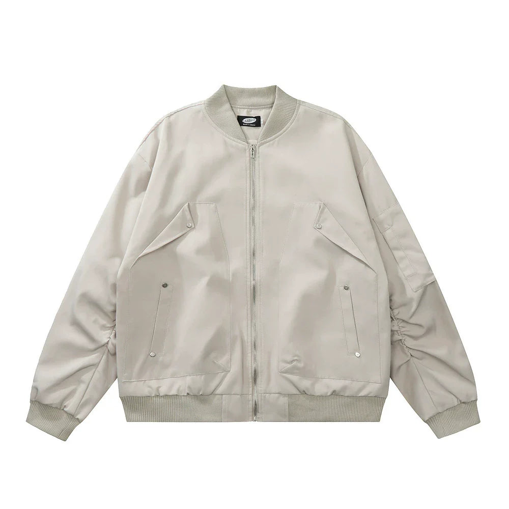 Men Jacket Coat Vibe Coat Fall Winter Men Loose Baseball Uniform Jacket