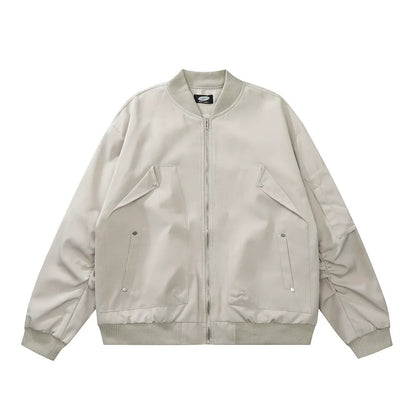Men Jacket Coat Vibe Coat Fall Winter Men Loose Baseball Uniform Jacket