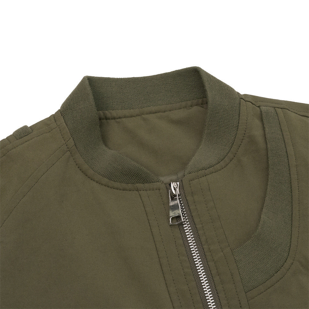 Men Jacket Coat Sleeve Baggy Coat Men's Baseball Uniforms Pilot Jacket Autumn and Winter