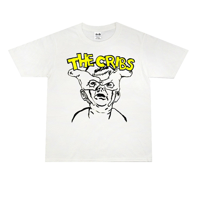 Rock Star T Shirt the Cribs Band Personalized Printed Casual T-shirt Short Sleeve Loose Cotton