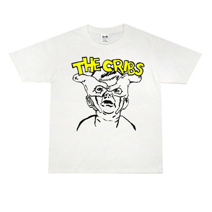 Rock Star T Shirt the Cribs Band Personalized Printed Casual T-shirt Short Sleeve Loose Cotton