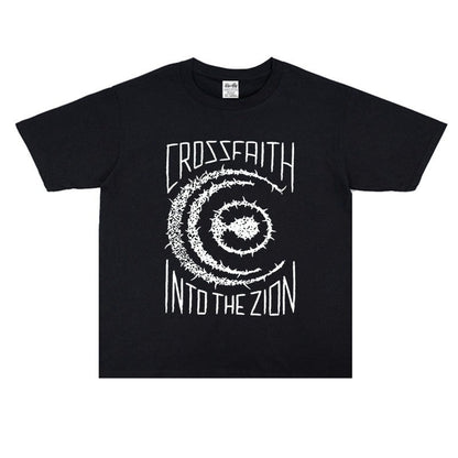 Rock Star T Shirt Crossfaith Electronic Nuclear Combination Printed Short Sleeve T-shirt Cotton Loose