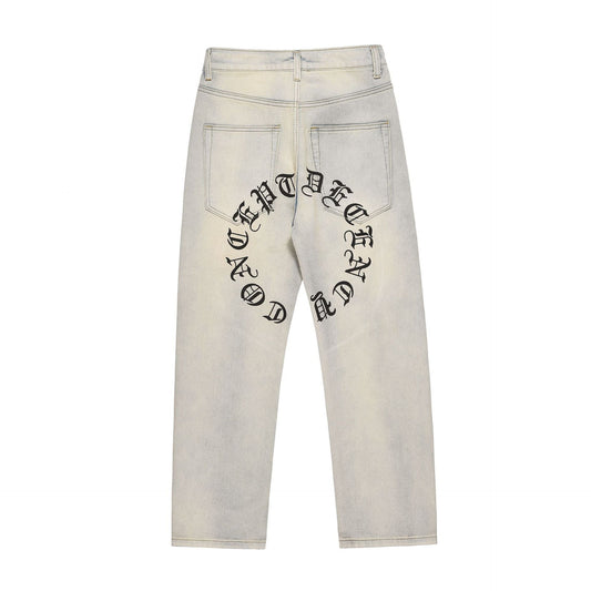 Men Jeans Casual Make Old Ripped