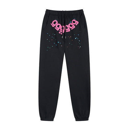 Sp5der Sweatpants Sports Pants Ankle-Tied Fleece Casual