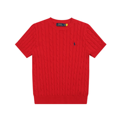 Ralph Lauren Knitted sweaters Ralph Lauren Knitted Short Sleeved Shirt Small Standard Twist Knitted Crew Neck Short Sleeve
