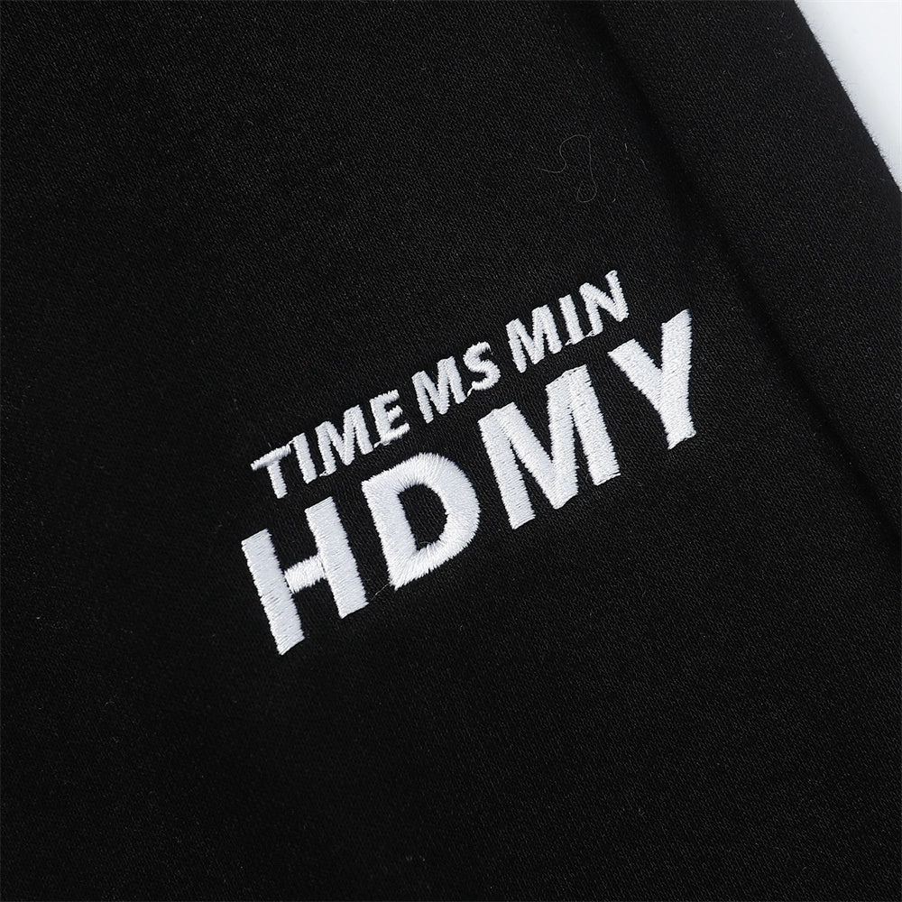 Men Sweatpants Color Contrast Patchwork Striped Sweatpants Loose Leisure Sports Drawstring Jogger Pants