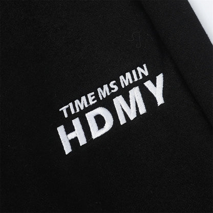 Men Sweatpants Color Contrast Patchwork Striped Sweatpants Loose Leisure Sports Drawstring Jogger Pants