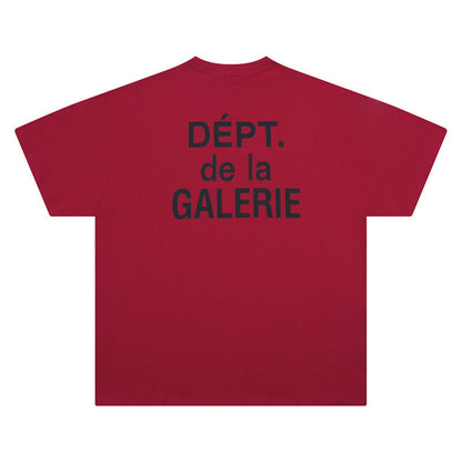 Gallery Dept T-Shirt Alphabet Slogan Short Sleeve T-Shirt