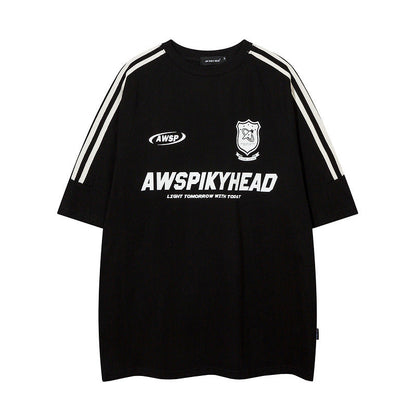 Men T-Shirt Sports Jersey round Neck Short Sleeve T-shirt
