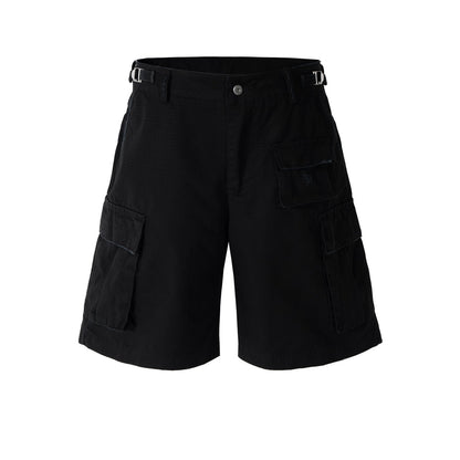 MIJKO Mens Shorts Casual Shorts Frayed Shorts