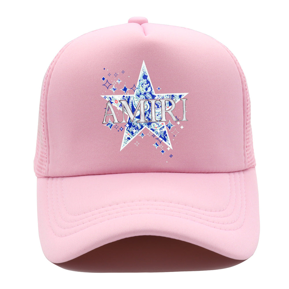 Amiri Hat Printed AMIRI Mesh Cap Sun Cap Outdoor Baseball Cap Cap