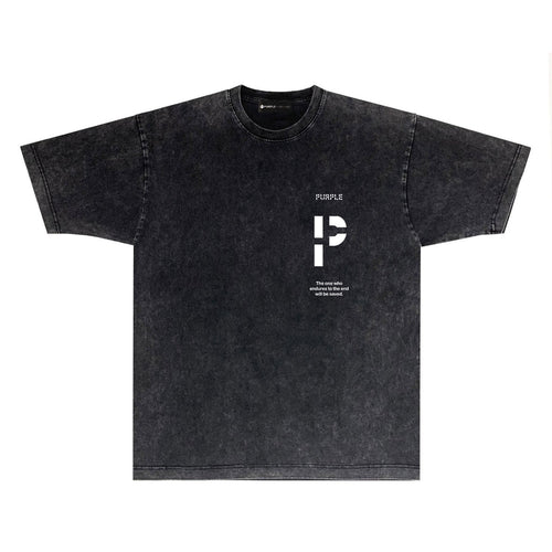 Purple Brand Distressed T Shirts Short Sleeve