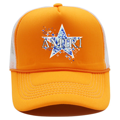 Amiri Hat Baseball Cap Mesh Cap Printed Shade Cap Truck Cap