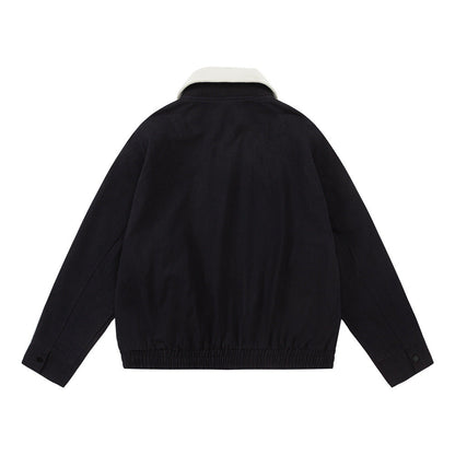Men Jacket Coat Turn-down Collar Coat Men's Autumn Loose Pilot Jacket Baseball Uniform