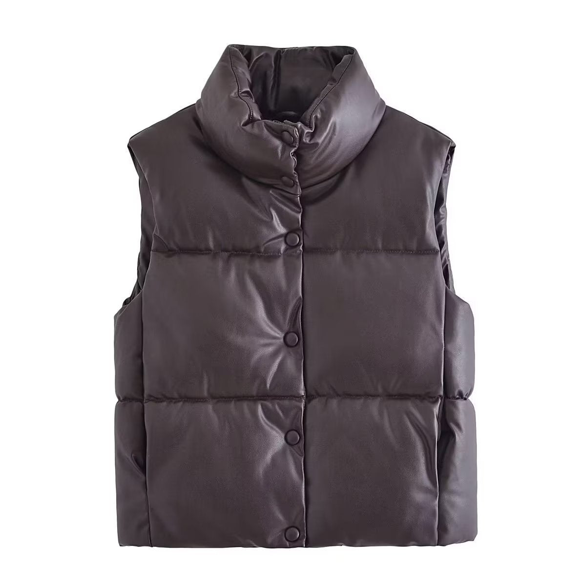 Women Cotton Coat Fashion Casual Leather Vest