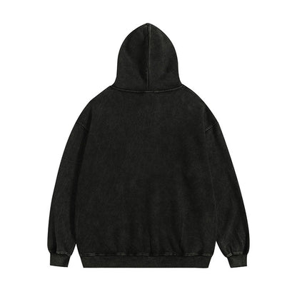 Men Hoodie Vintage Printed Hoodie Men's and Women's Oversize Couple Hoodie