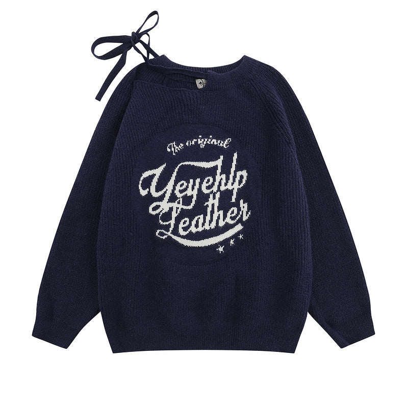 Women Sweater Idle Style Vintage Sweater Sweater Loose