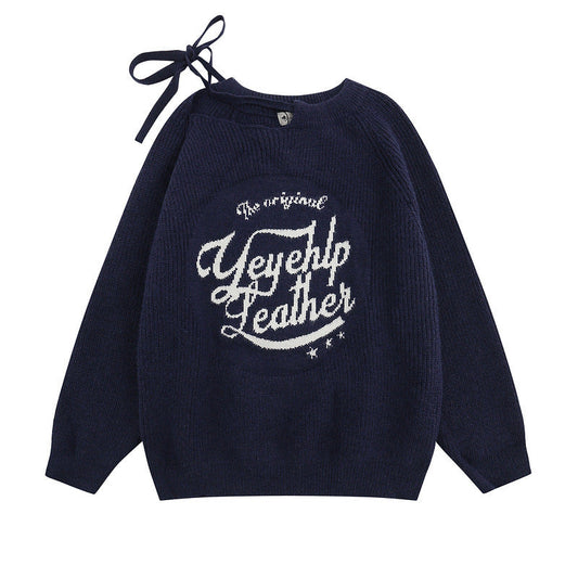 Women Sweater Idle Style Vintage Sweater Sweater Loose