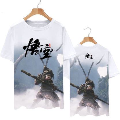 Black Myth: Wukong Games Tee Black Myth Wukong Print T-shirt