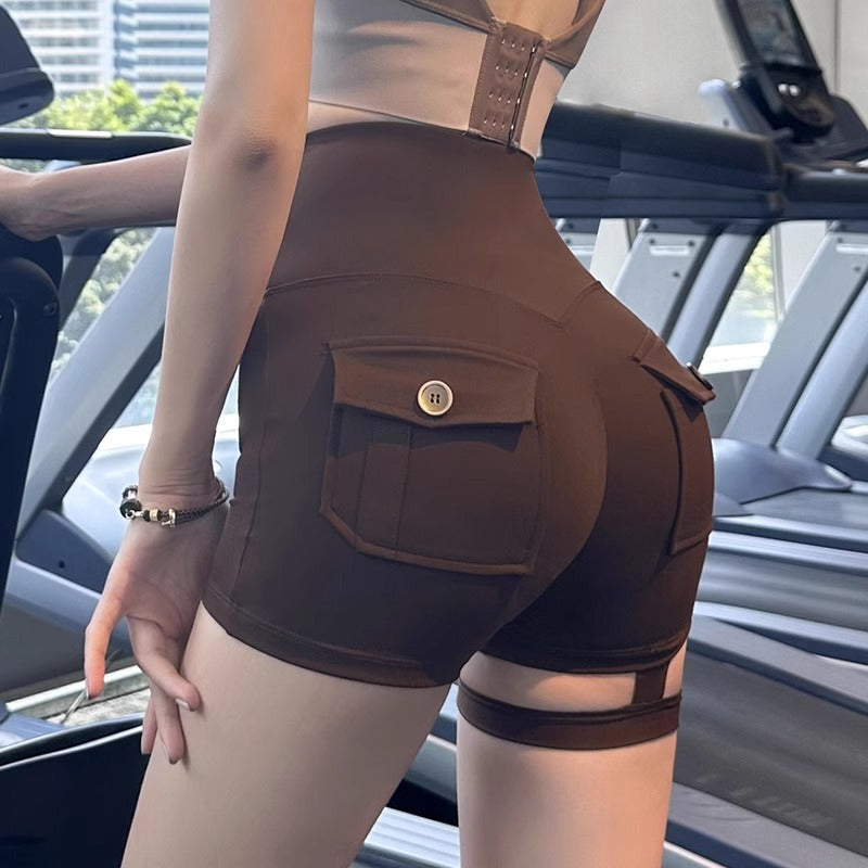 Women Yoga Sports Shorts Sexy Running Fitness Sports Hot Pants