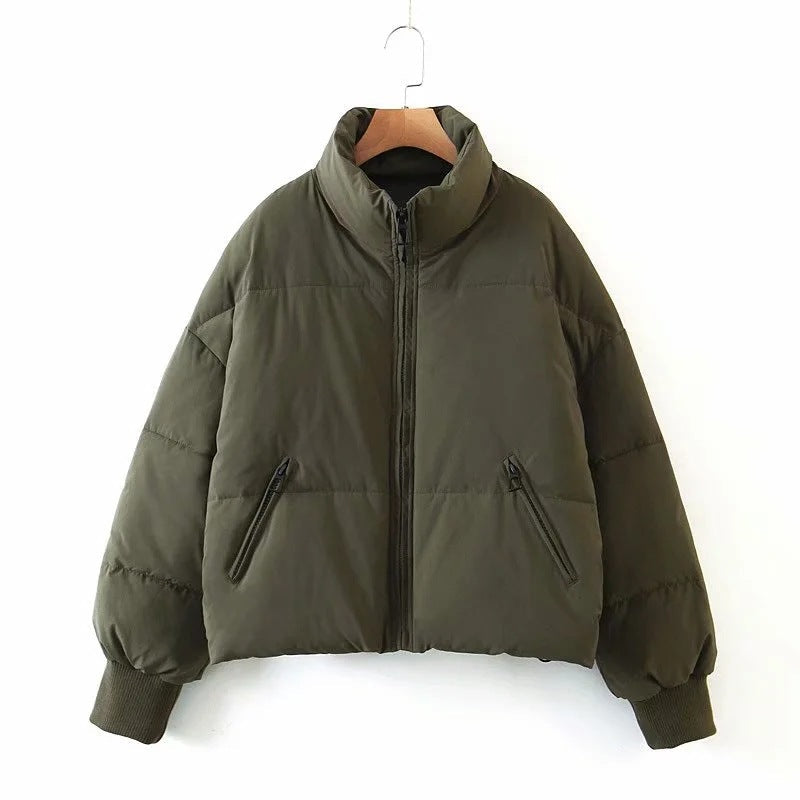 Women Cotton Coat Loose and Warm Idle Style down Jacket