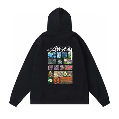Stussy Hoodie Fall/Winter Fleece Hooded Sweater