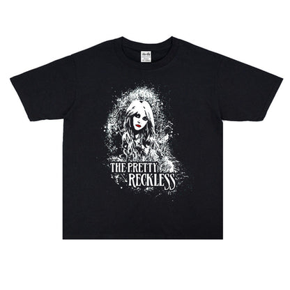 Rock Star T Shirt The Pretty Reckless Aylor Momsen Washed Distressed T-shirt Short Sleeve Men and Women
