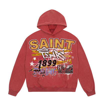 Unisex Hoodies Saint Michael Old Loose Hoodie