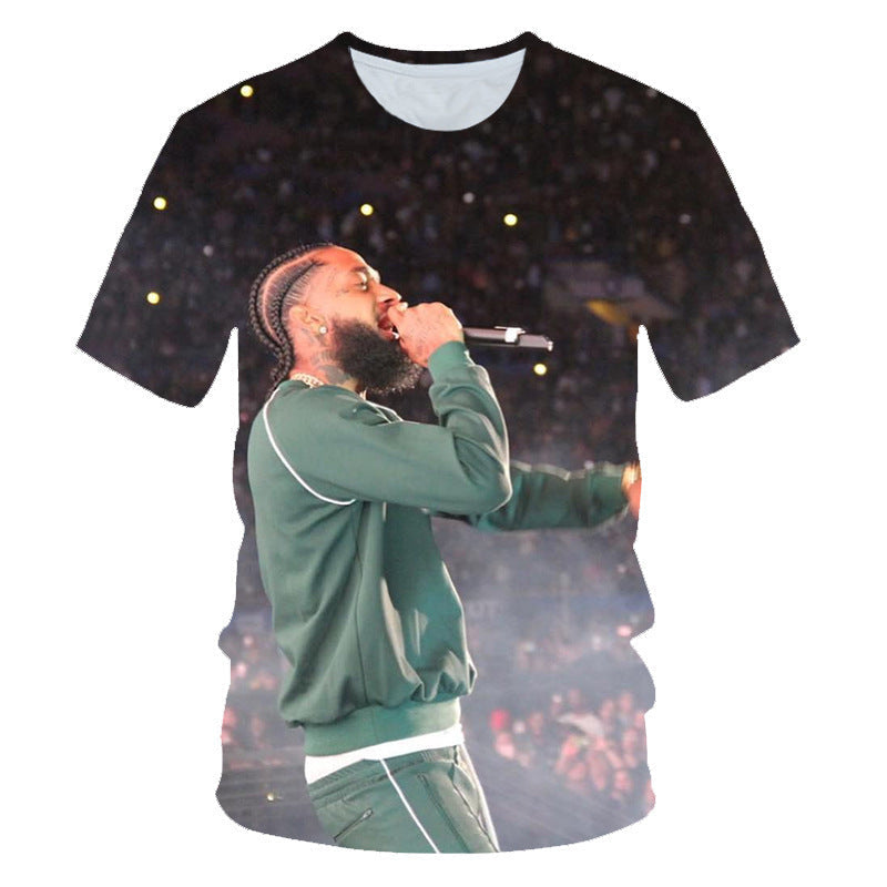 Nipsey Hussle T Shirts American Rapper 3D Printed T-shirt