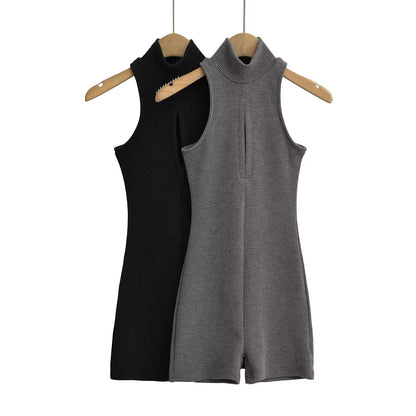 Women Dresses Summer Jumpsuit Hollow Sexy Shorts (Xds0414)