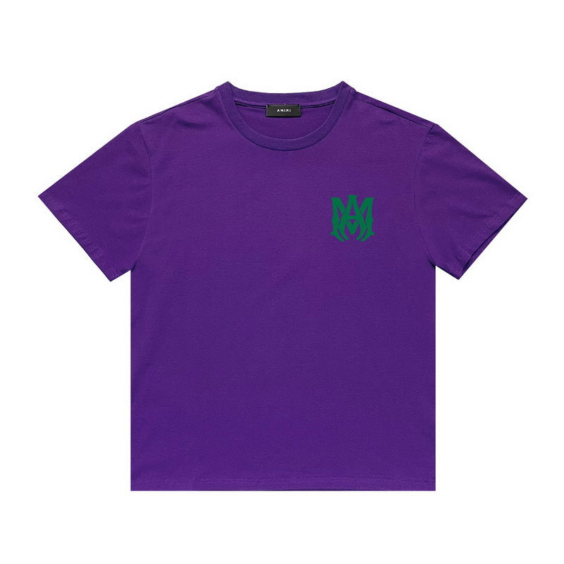 Amiri T Shirt Letter Print Casual round Neck Short Sleeve T-shirt